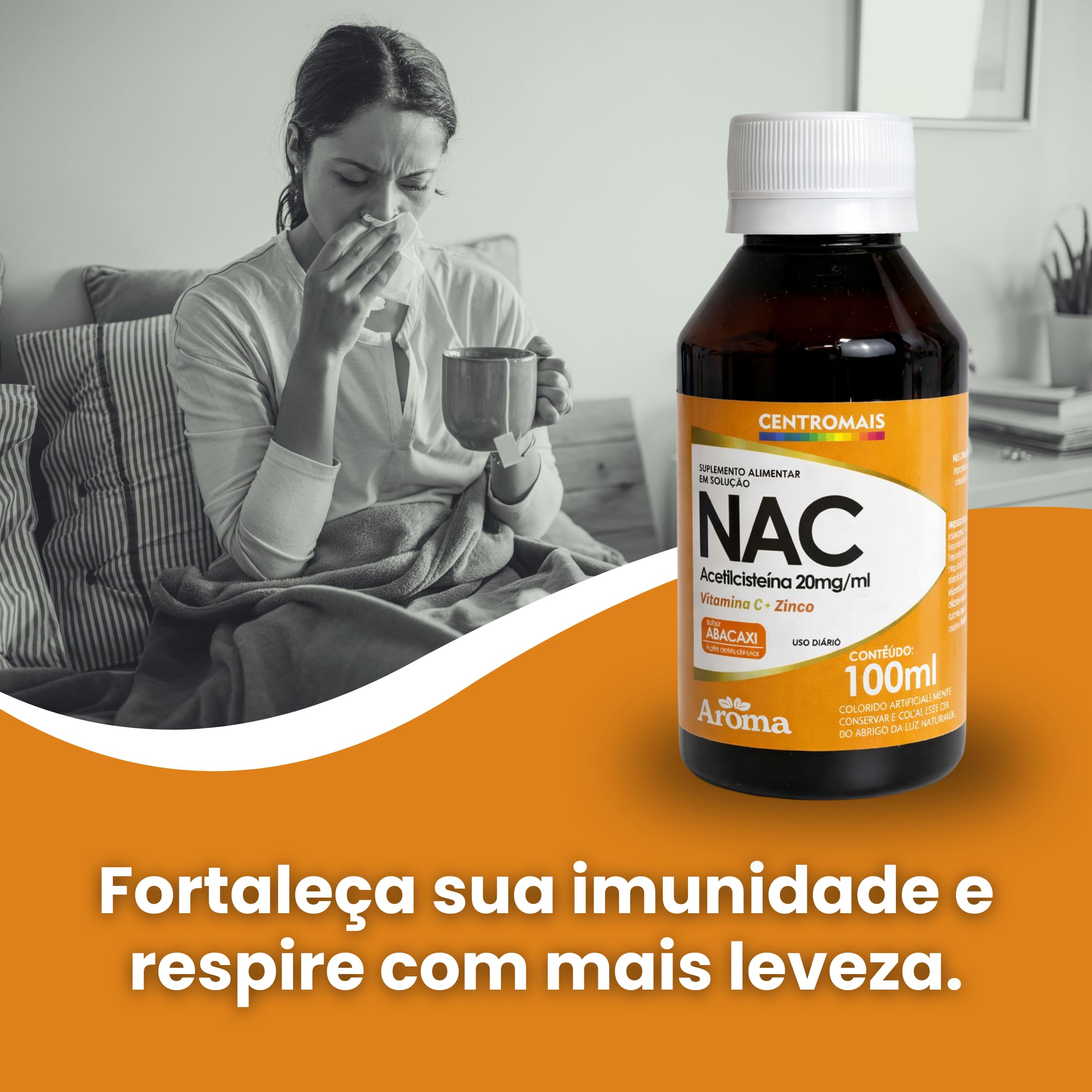 ACETILCISTEINA 20MG 100ML GEOVIT - Imagem 4
